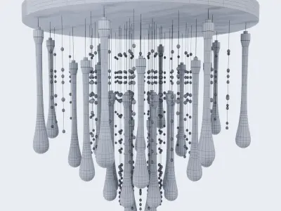  Crystal ceiling lamp ELITE BOHEMIA WATER 3D model