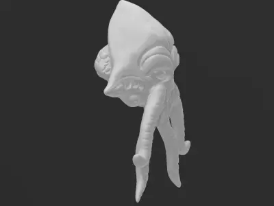 STAR WARS QUARREN HEAD FOR BLACK SERIES 3D print model
