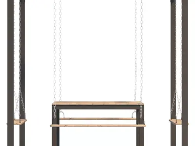 Swing Table Set 03 3D model