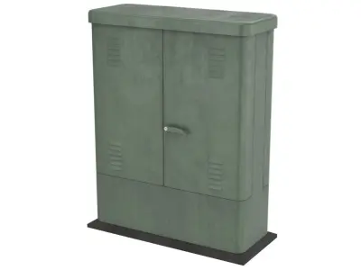 Electrical Enclosure 1 Lowpoly Low-poly 3D model