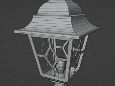 Street lamp single Free 3D model