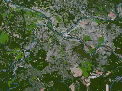 Allegheny City Of USA Low-poly 3D model