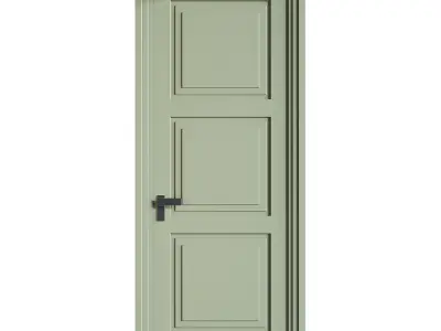 Modern entrance door 82 3D model