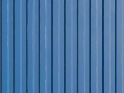Blue Corrugated Container Metal PBR Seamless Texture