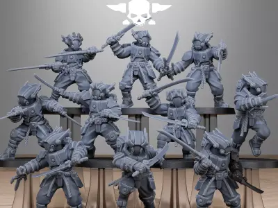 Tarion Melee Infantry 3D print model