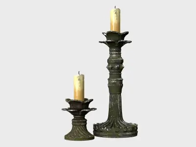Candle Holder Low-poly 3D model