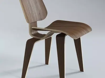 Eames molded dining chair - dcw 3D model