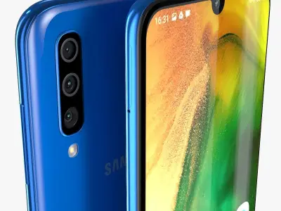 Samsung Galaxy A50 All colors 3D model