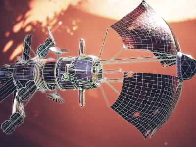 Space explorer Low-poly 3D model