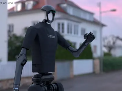  Unitree Robot Humanoid Rigged For Blender Animated Set 