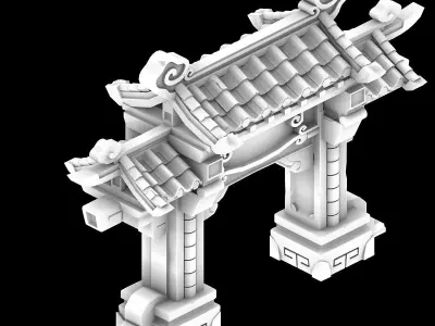 Gang - Decorative Door 03 3D model