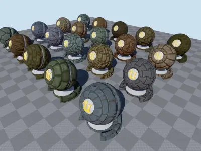 Hand-painted Textures Pack 3D model