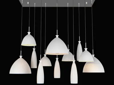 81022x Agola Lightstar Hanging Chandelier 3D model