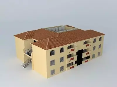 Apartment Building Free 3D model