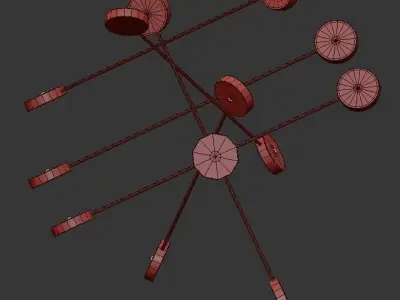 Brass Line Chaos 3D model