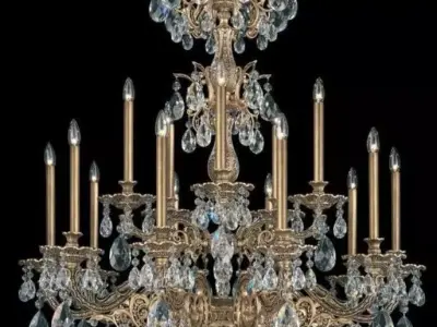 Schonbek Milano chandelier 3D model