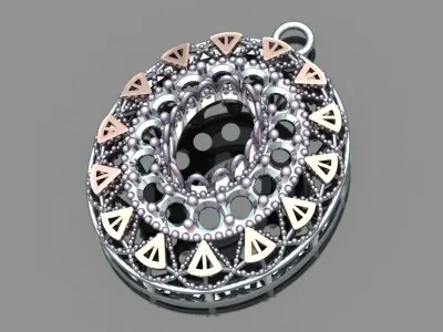 Diamond Earrings 3D print model