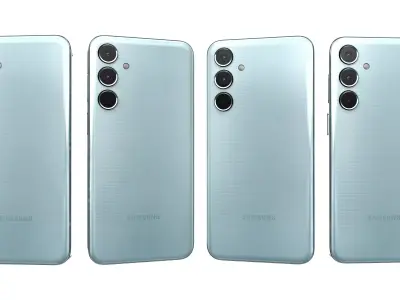 Samsung Galaxy M35 Light Blue High Poly 3D model