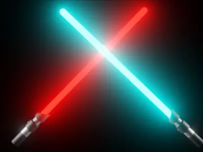 Light Saber From Star Wars Free low-poly 3D model