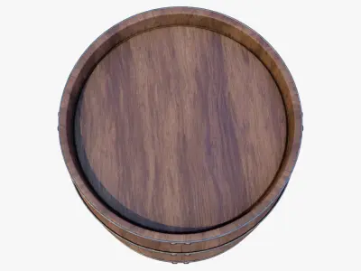 Barrel wooden 3D model