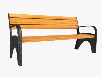 Steet bench 3D model