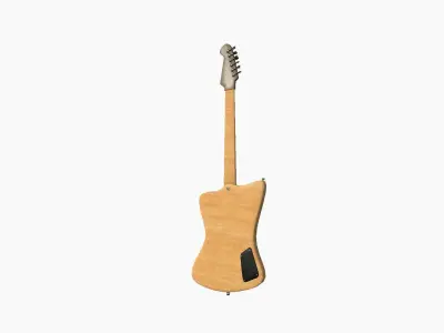 Electric Guitar G09 Light Wood - Music Instrument Design Low-poly 3D model