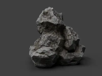 Rock 6-9 Low-poly 3D model