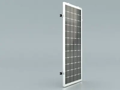 laos Solar Panel 3D model