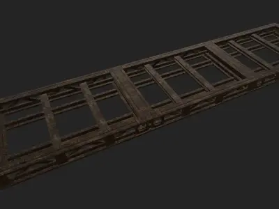 Iron Support Low-poly 3D model