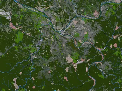 Allegheny City Of USA Low-poly 3D model