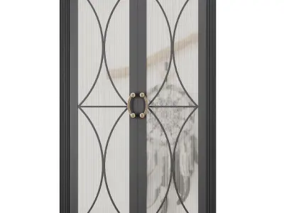 Entrance door set42 3D model