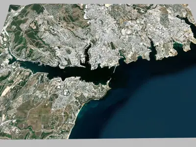 Cityscape Sevastopol Ukraine 3D model