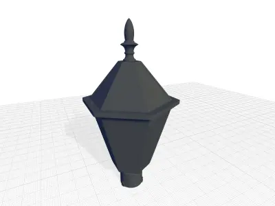 Crisler Black Light Solar Powered Lantern Head 3D model