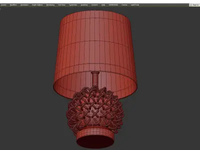 Gellifawr Boucle Table Lamp Low-poly 3D model