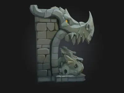 Dragon Gateway  Monumental Portal of Draconic Majesty 3D model