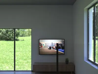 Minimal living room 3D model