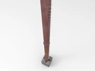 Boiler Pipe Low-poly 3D model