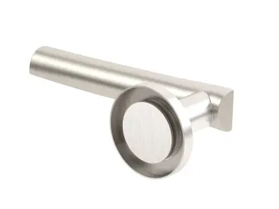 Eurospec Brema Satin Stainless Steel Door Handle Low-poly 3D model