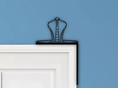 Snake Door Corner Decor 3D print model buy