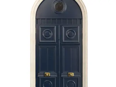 Entrance classic door 75 3D model