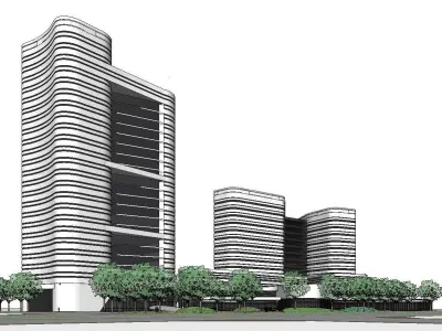 vacation spot-Resort-Fashion Leisure Hotel-0209 3D model