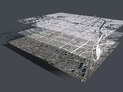 Cityscape Nagoya Japan 3D model