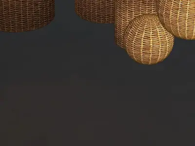 Basket Chandelier 3D model