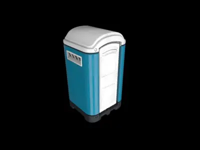 Street Toilet - Gest Low-poly 3D model