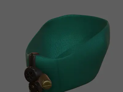 Gas mask helmet 3d model scifi Low-poly  Low-poly 3D model