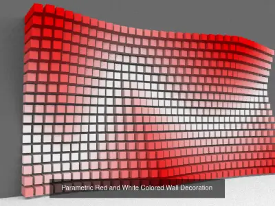 Parametric Colored Wall Decorations 3D Model Pack