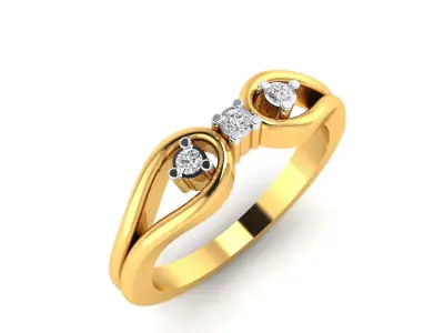 Women Ring  Render 3dm STL OBJ FBX MTLDetails 3D print model 5