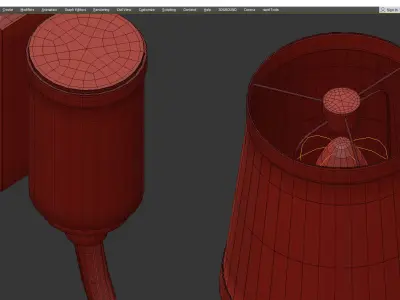 VIVIEN WALL Low-poly 3D model