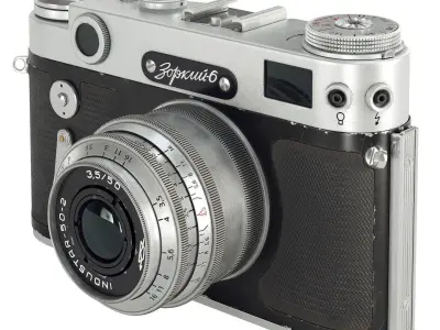 Film camera Zorki-6 3D model