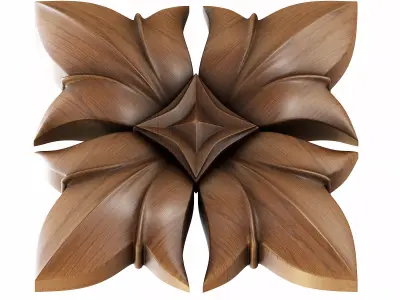 Square rosette 011 3D model